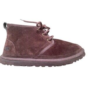 UGG Neumel 3236 Men’s Sz 7 Burgundy Round Toe‎ Ankle Lace Up Chukka Boots